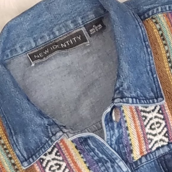 New Identity Jackets & Blazers - NATIVE WESTERN Bohemian Jean JACKET